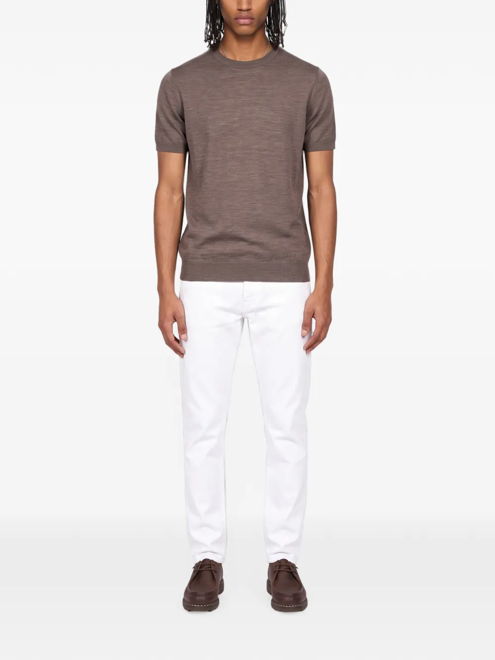 Kangra T-shirt met korte mouwen Bruin