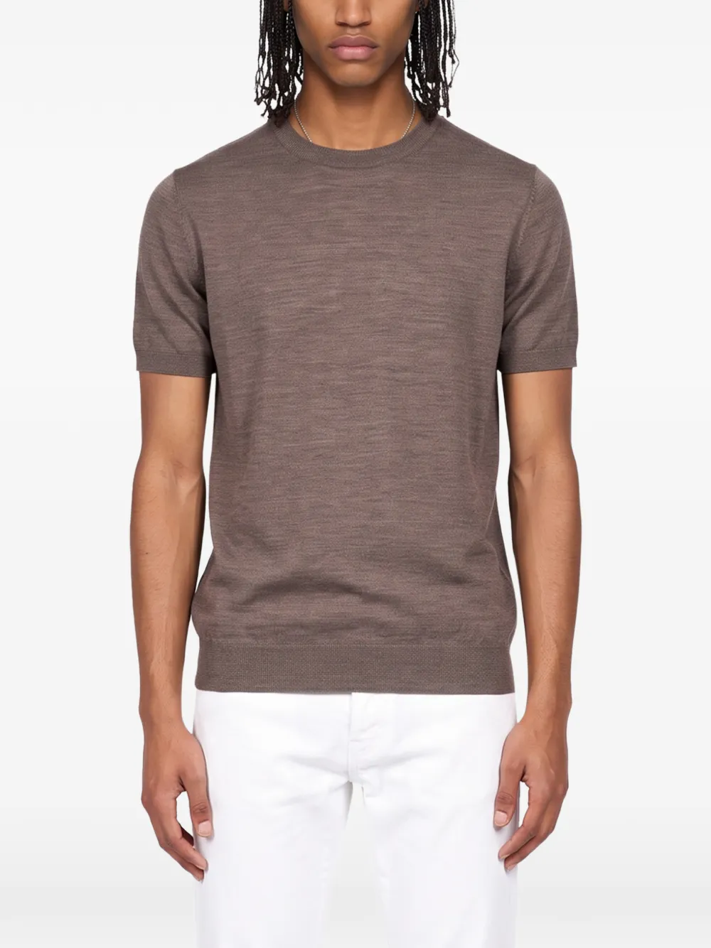 Kangra T-shirt met korte mouwen Bruin