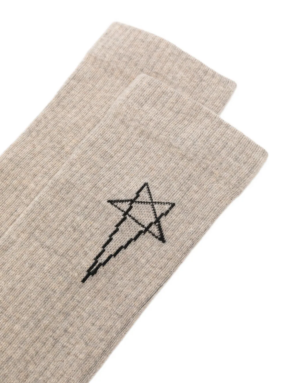 Rick Owens DRKSHDW Pentagram kniekousen Beige