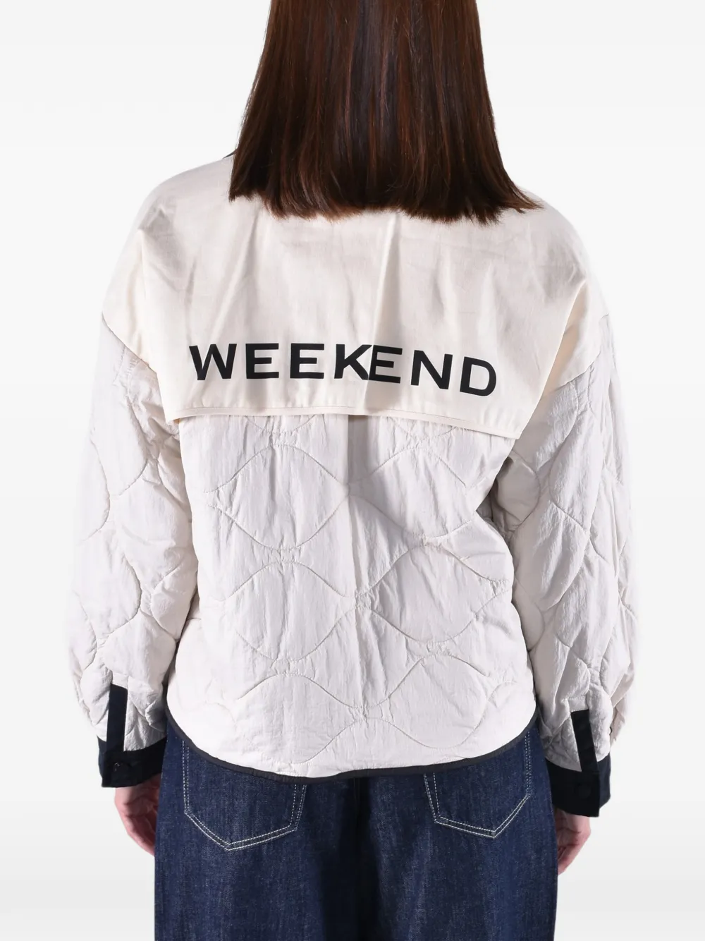 Weekend Max Mara reversible quilted jacket Beige