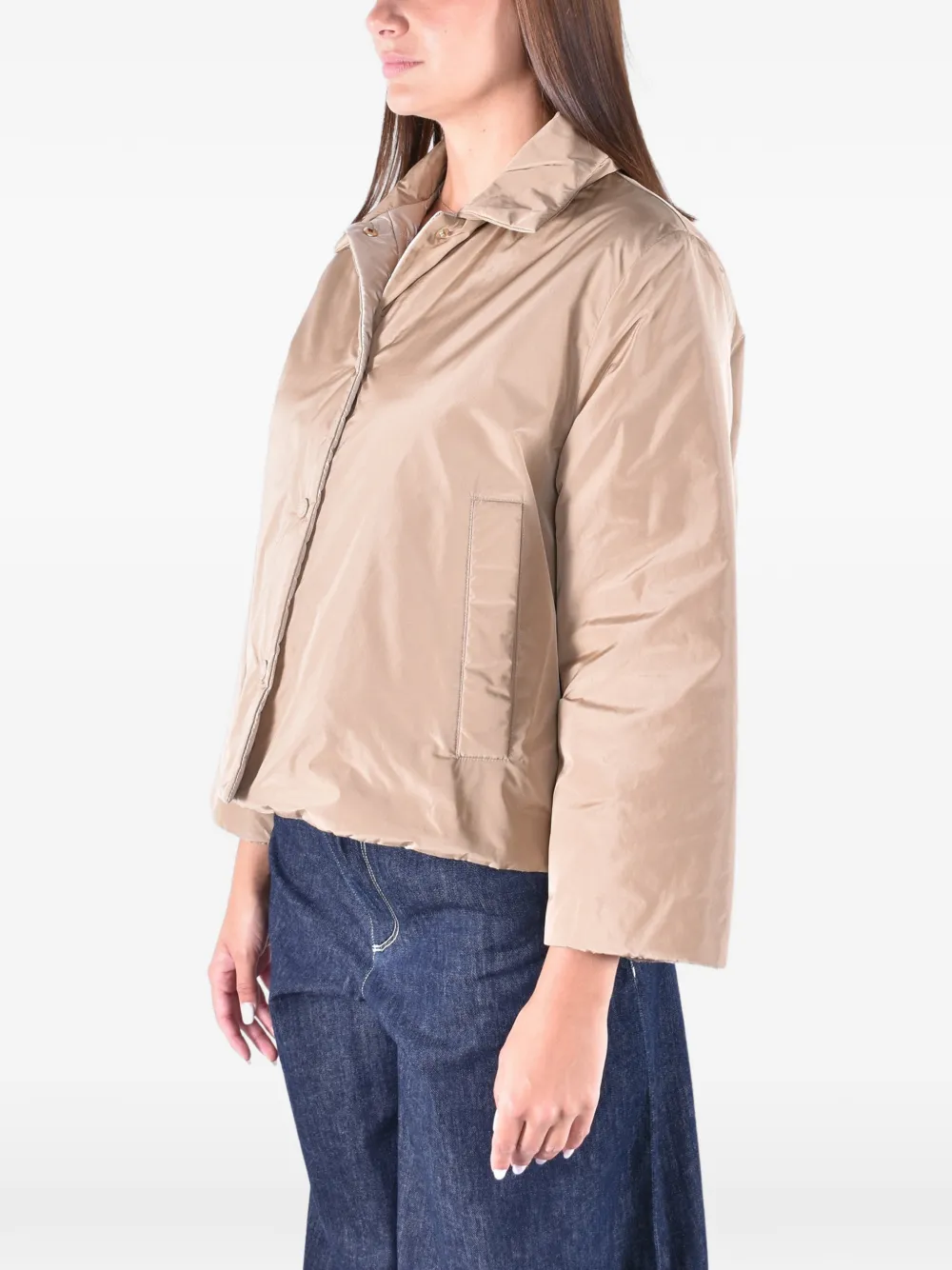 Weekend Max Mara reversible quilted jacket Beige