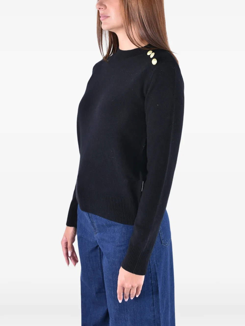 Barbour Penny button-detail sweater Zwart