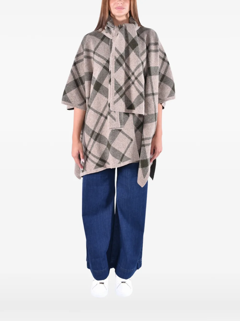 Barbour Vienna knitted cape - Nude