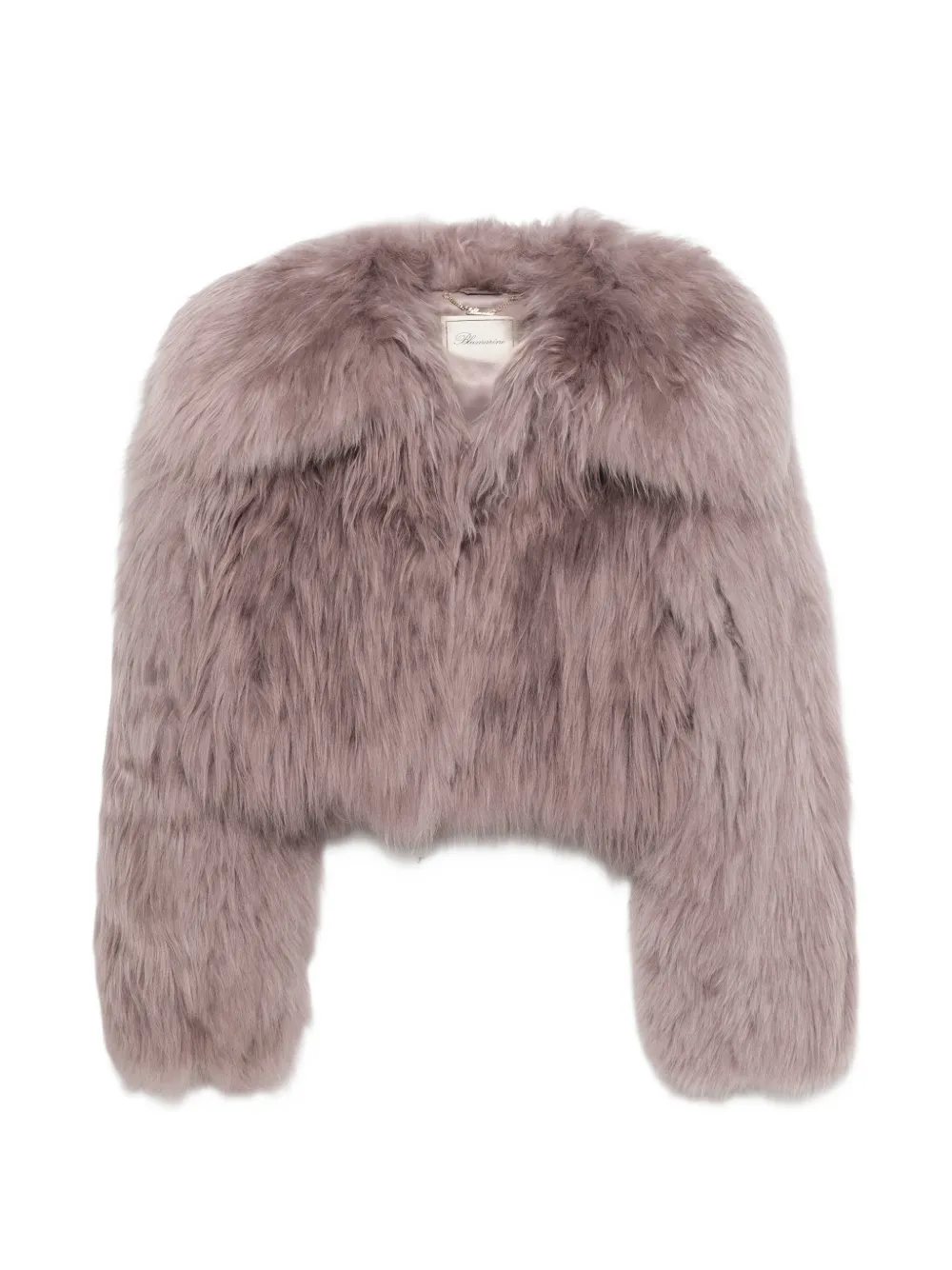 Blumarine fur cropped jacket - Viola