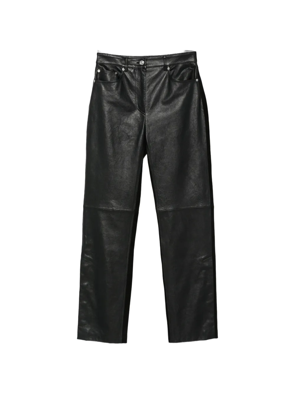 Sportmax Crespo leather panelled trousers