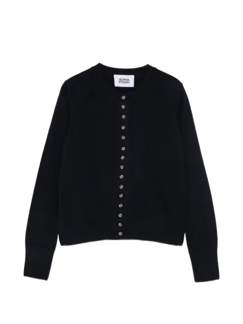 ALPHA STUDIO button-up knitted cardigan