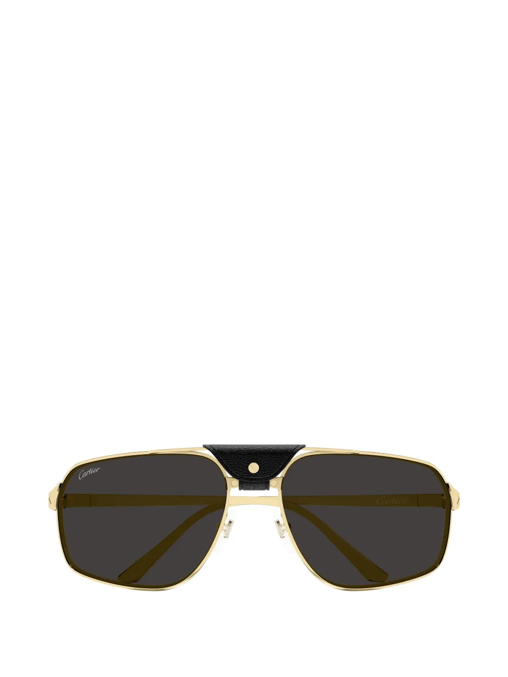 Cartier Eyewear geometric-frame sunglasses - Gold