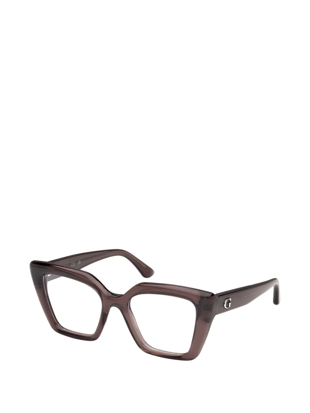 GUESS EYEWEAR Zonnebril met cat-eye montuur Bruin