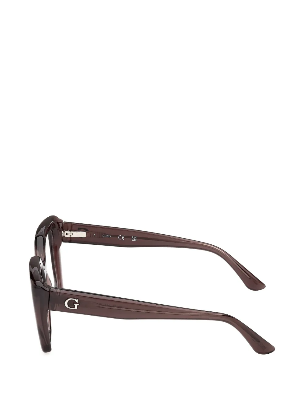 GUESS EYEWEAR Zonnebril met cat-eye montuur Bruin