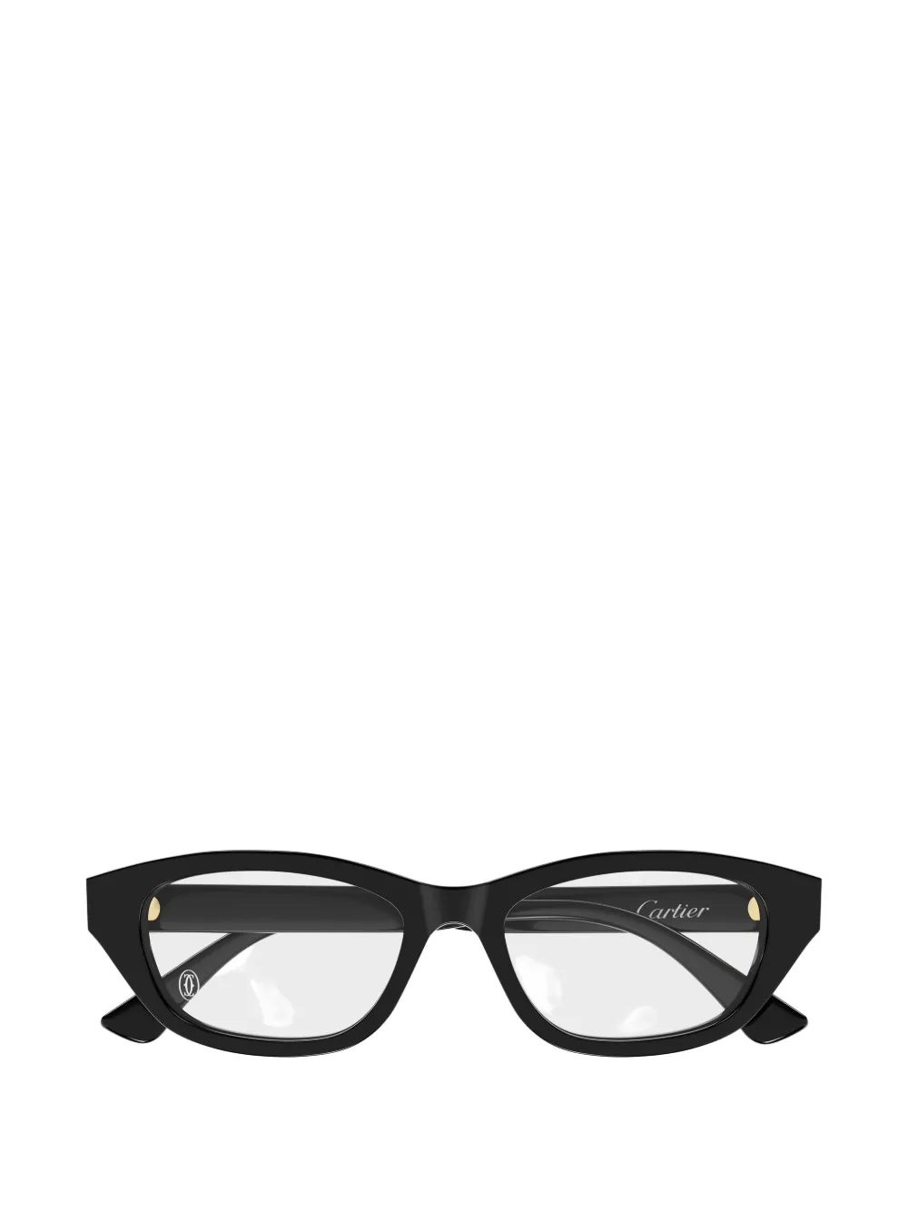 Cartier Eyewear logo-plaque square glasses - Nero