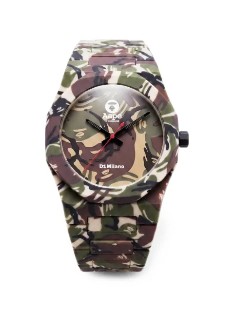 AAPE BY *A BATHING APE® xD1 camouflage-print 40mm watch