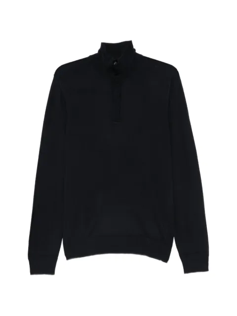ALPHA STUDIO button-placket sweater