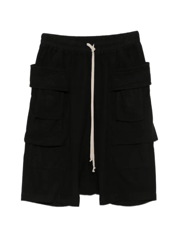 Rick Owens DRKSHDW Creatch Cargo Pods ショートパンツ | ブラック