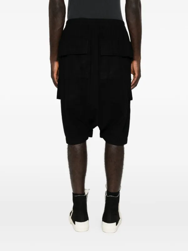 Rick Owens DRKSHDW Creatch Cargo Pods ショートパンツ | ブラック