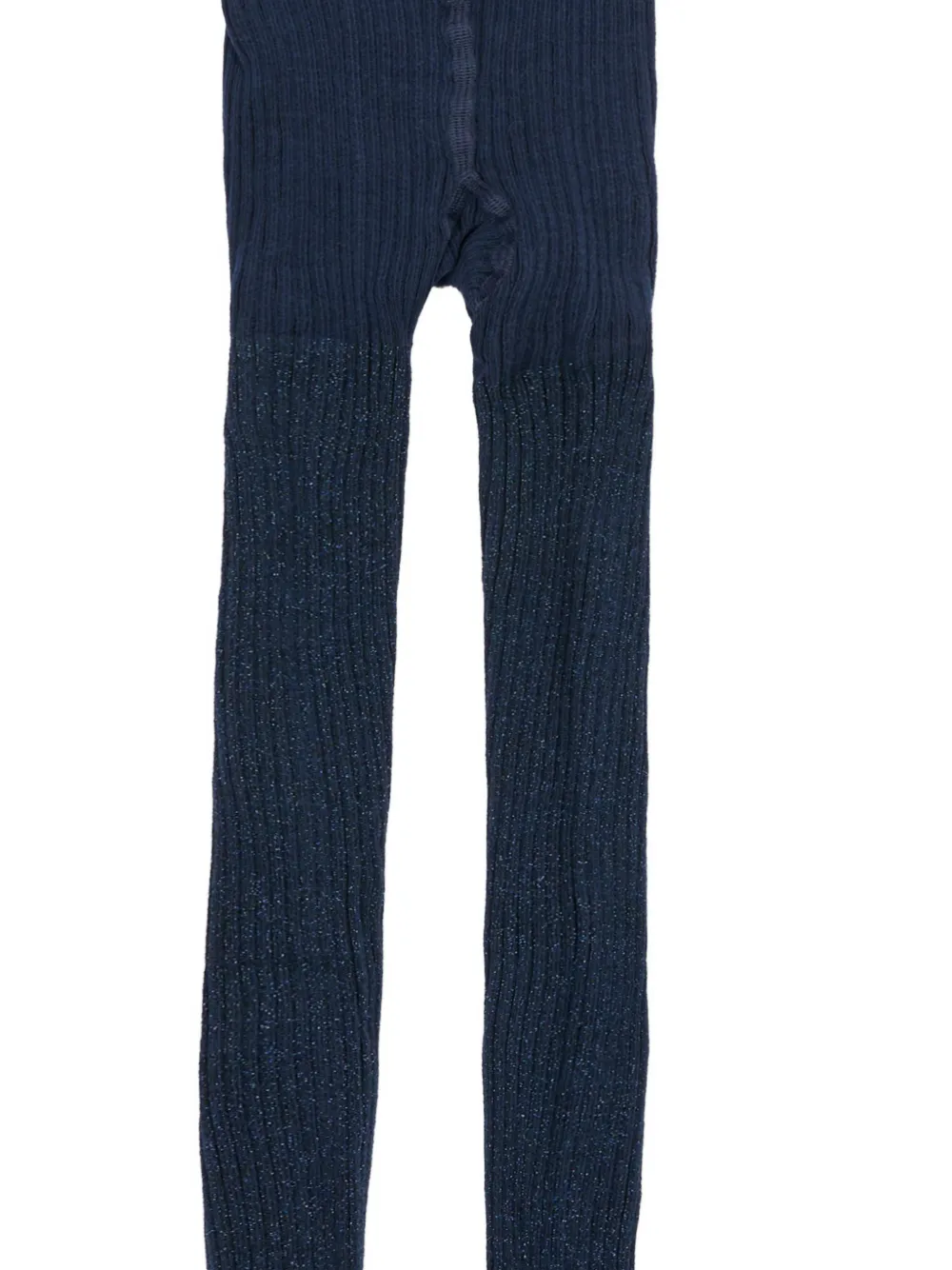 Molo Geribbelde panty met metallic-effect Blauw