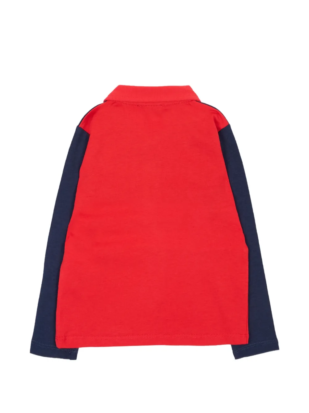 TRUSSARDI JUNIOR colour-block long-sleeve polo shirt Rood