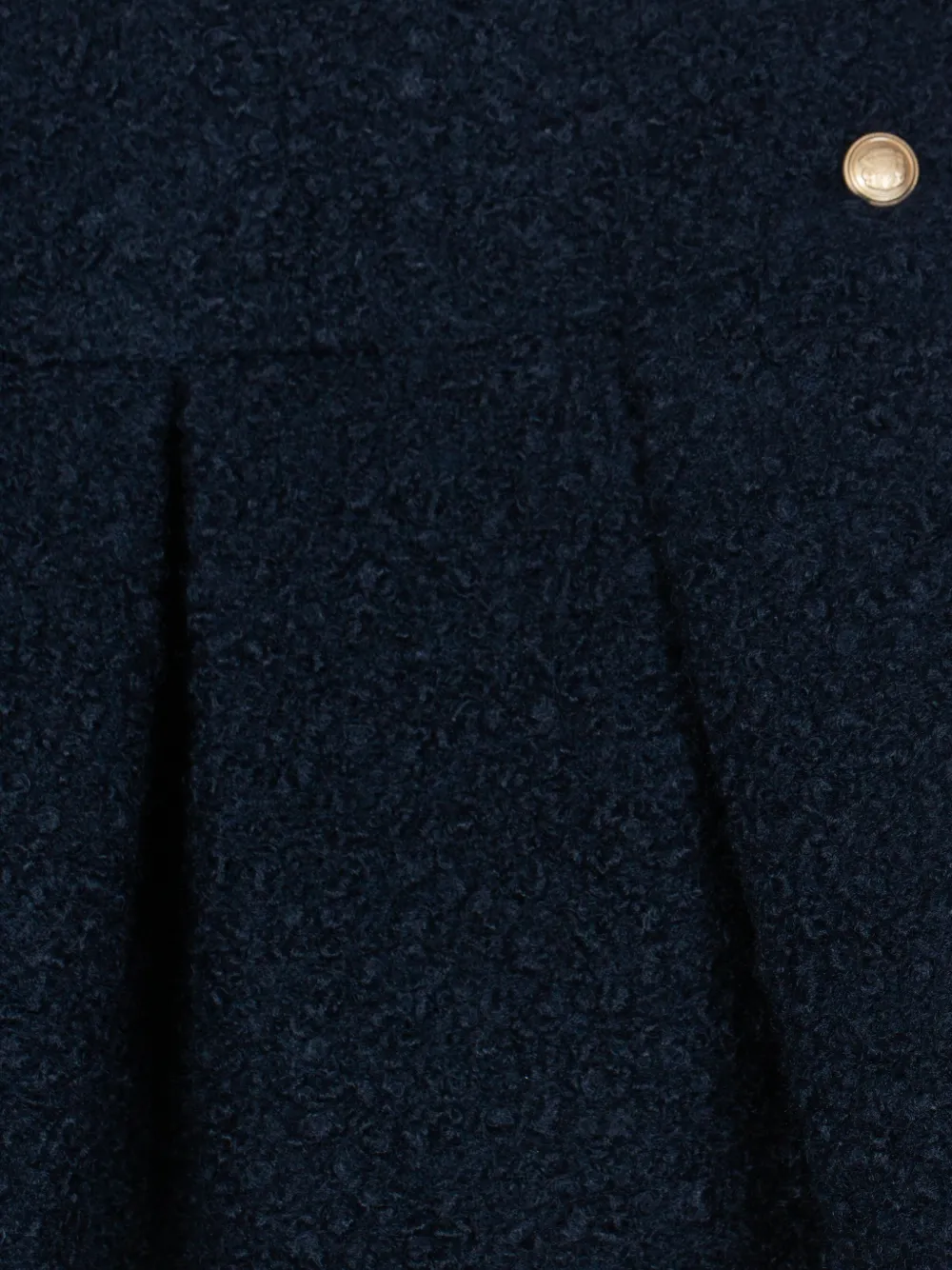 Patachou pleated bouclé skirt Blauw