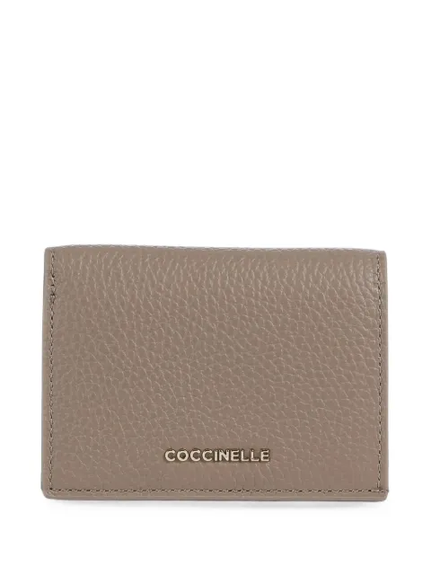Coccinelle pebbled logo-lettering wallet