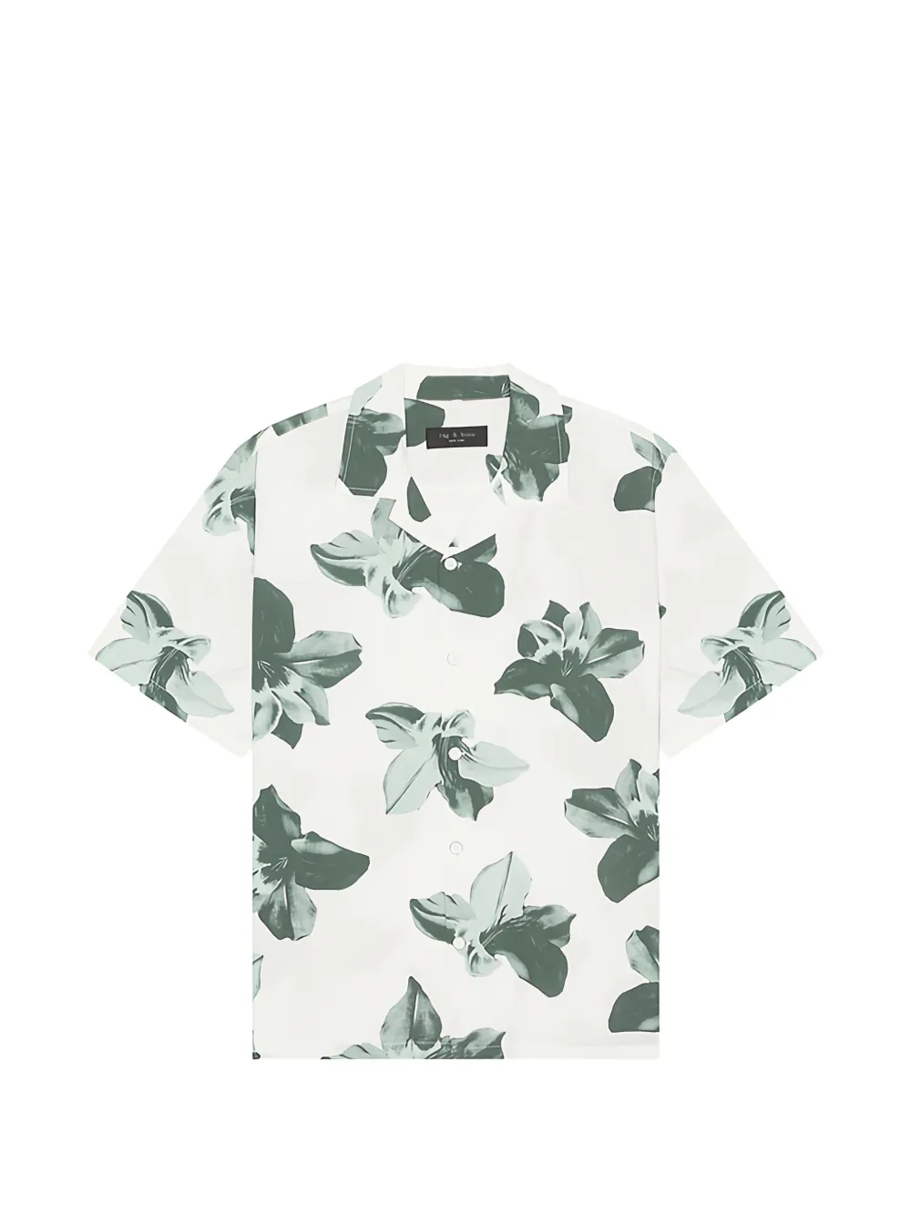 rag & bone Avery floral-print shirt - Blanc
