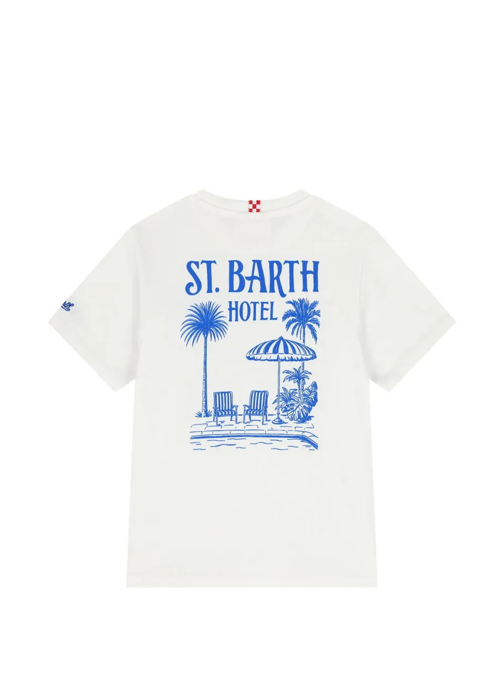 MC2 Saint Barth Kids T-shirt met grafische print Wit