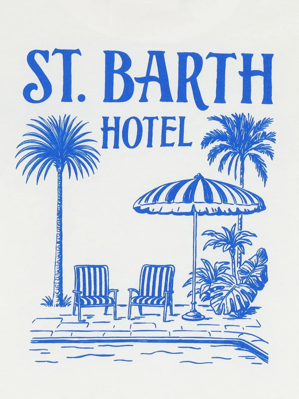 MC2 Saint Barth Kids T-shirt met grafische print Wit