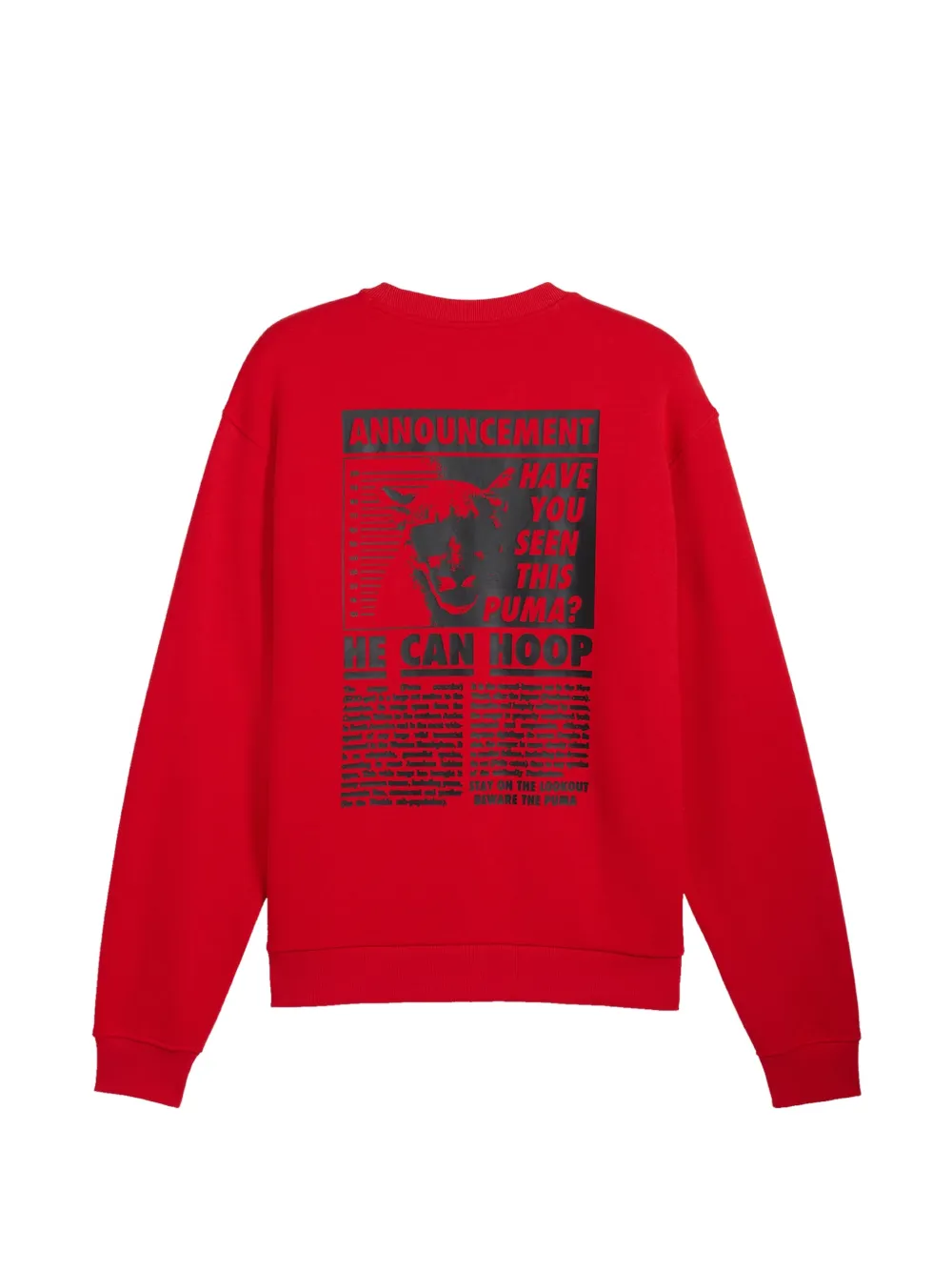 PUMA Hoops trui met grafische print Rood