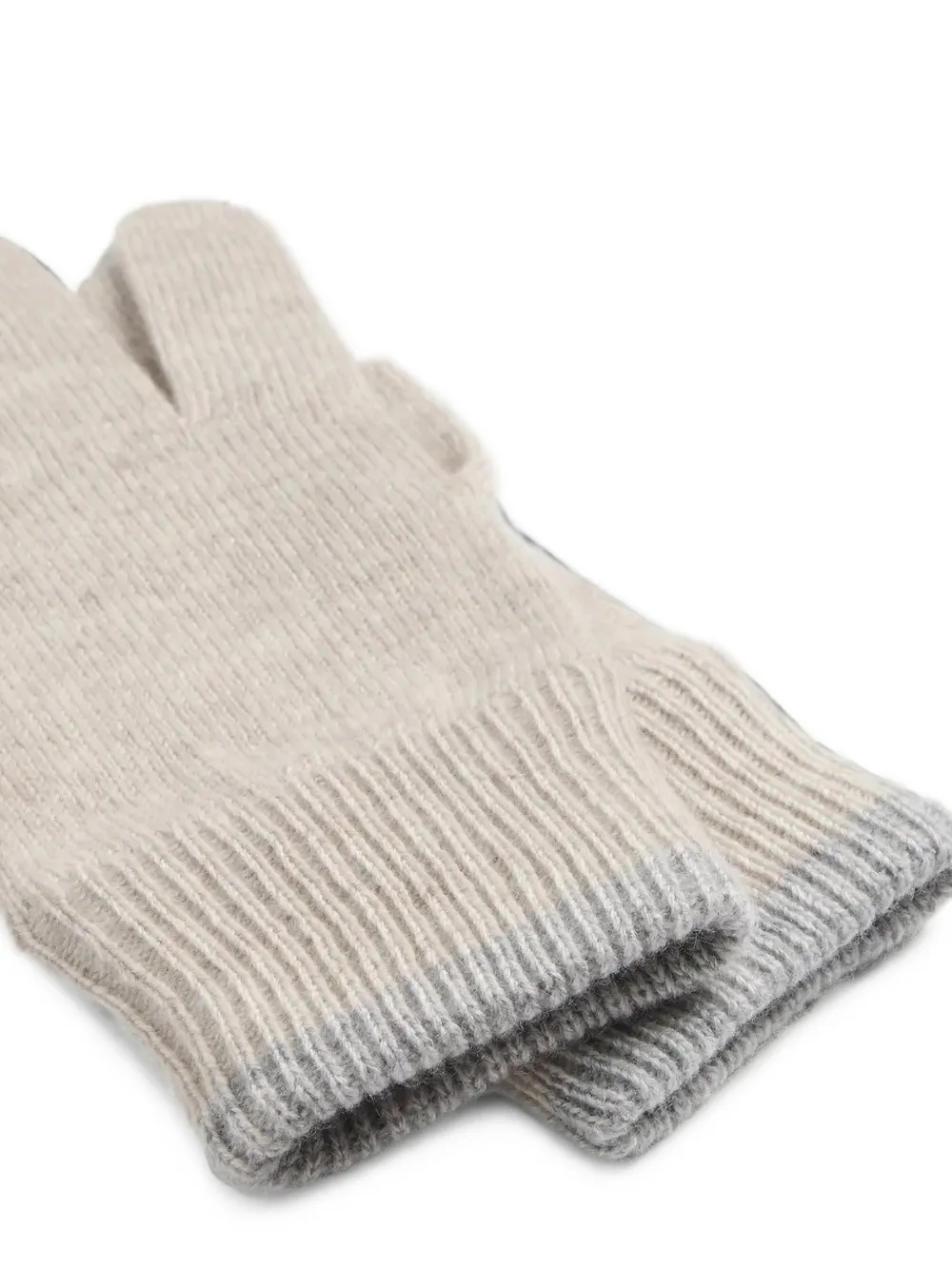 Brunello Cucinelli Kids cashmere-knit gloves Beige