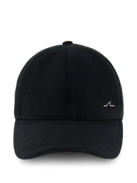 Paul & Shark logo-plaque knitted baseball cap