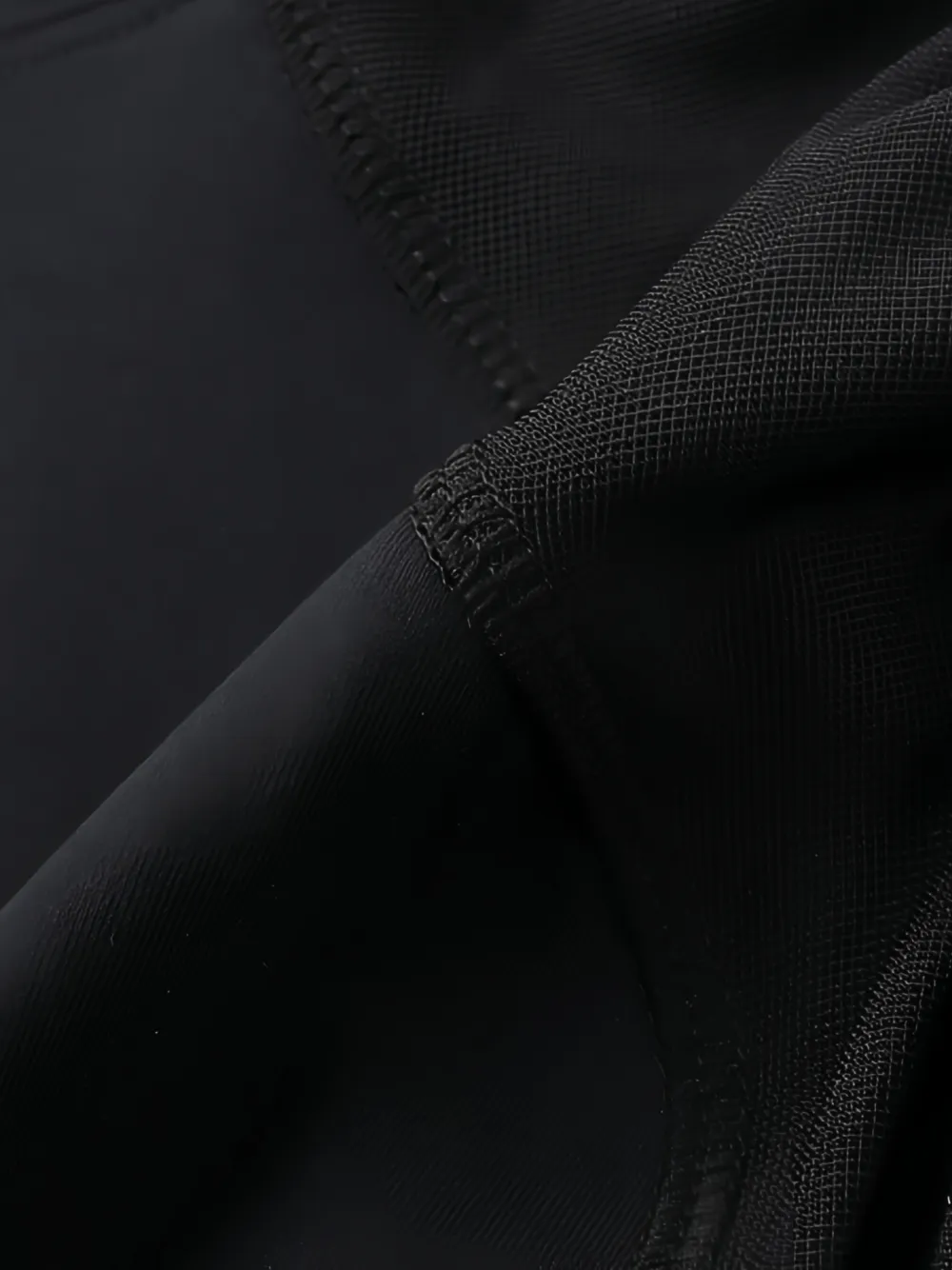 San Gear Wave panelled hooded jacket Zwart