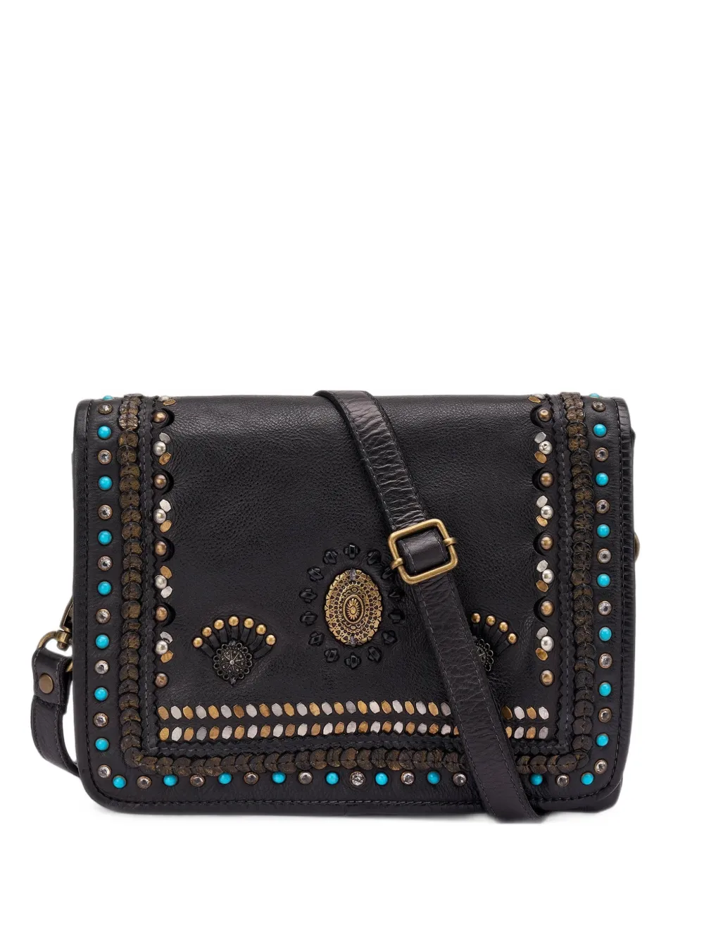 FRAU stud-embellished leather shoulder bag