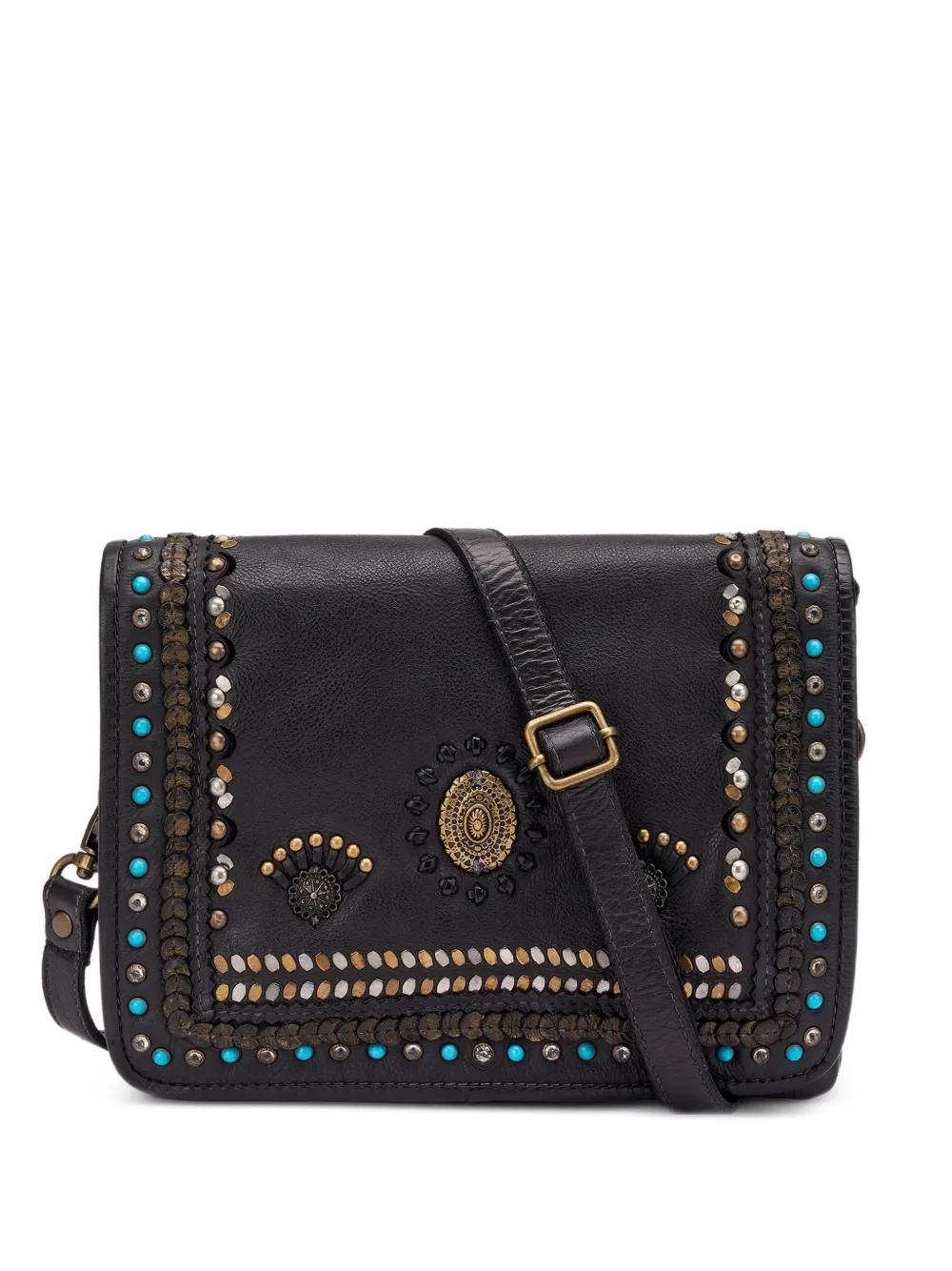 FRAU stud-embellished leather shoulder bag