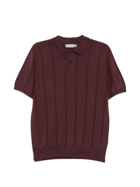 Canali polo de canalé de manga corta