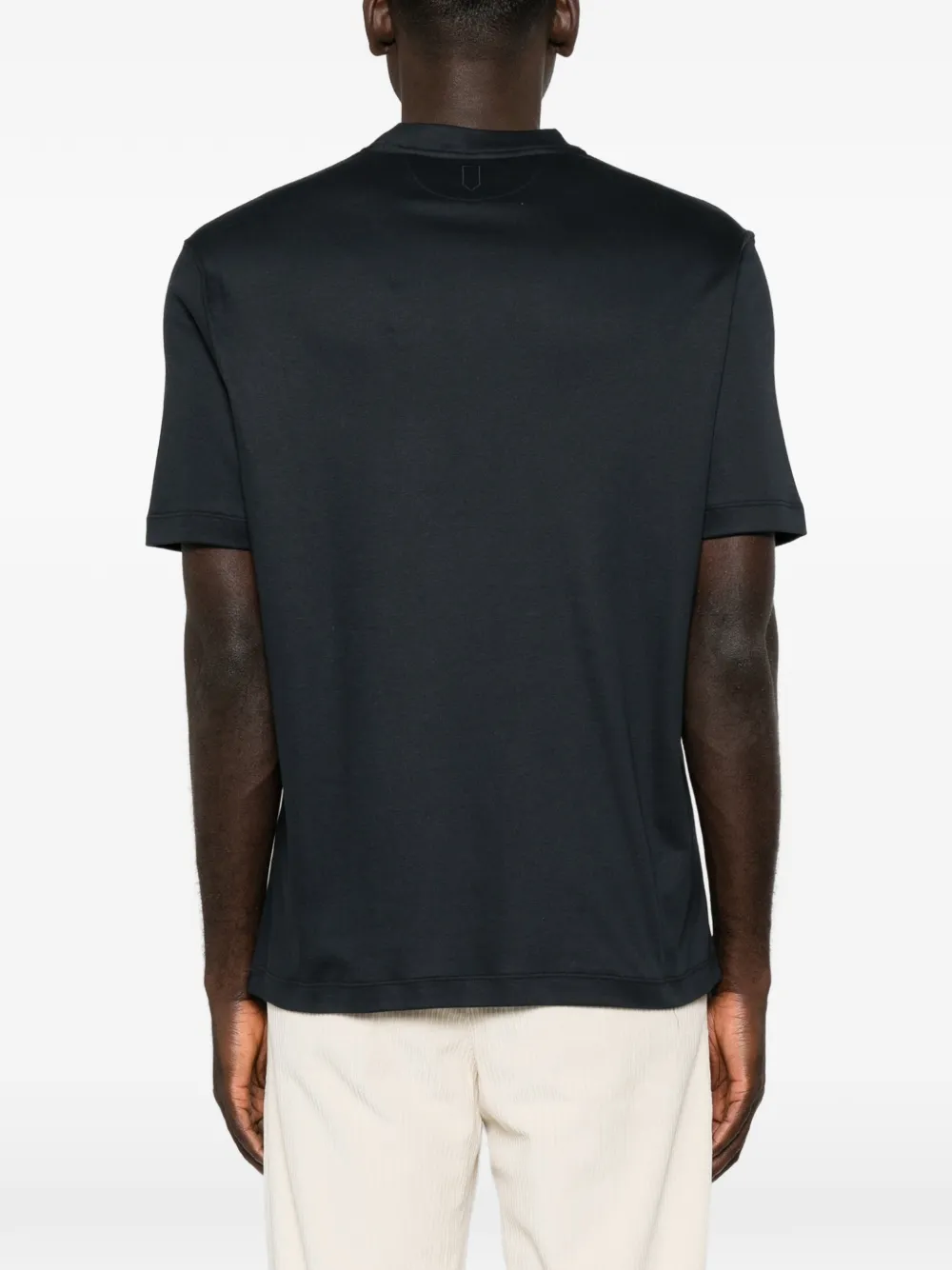 Canali T-shirt met ronde hals Blauw