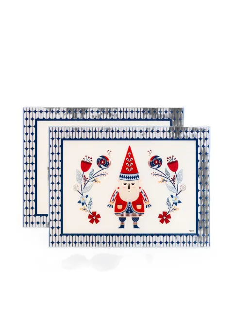 VESTA Gnome folk-motif placemats (set of two)