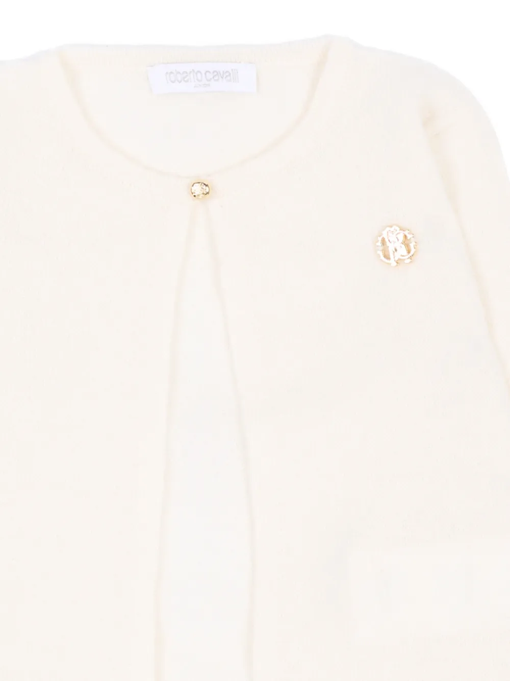 Roberto Cavalli Junior Vest met logoplakkaat Wit