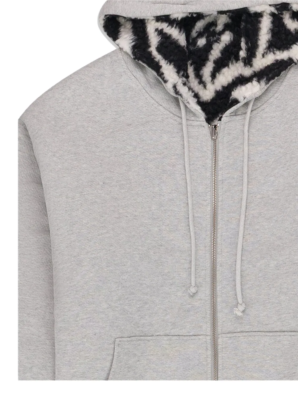 Denim Tears Hoodie met zebravoering Grijs