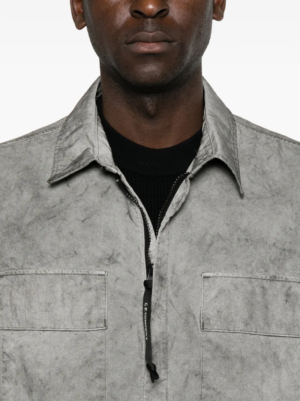 C.P. Company Shirtjack met lens-detail Grijs