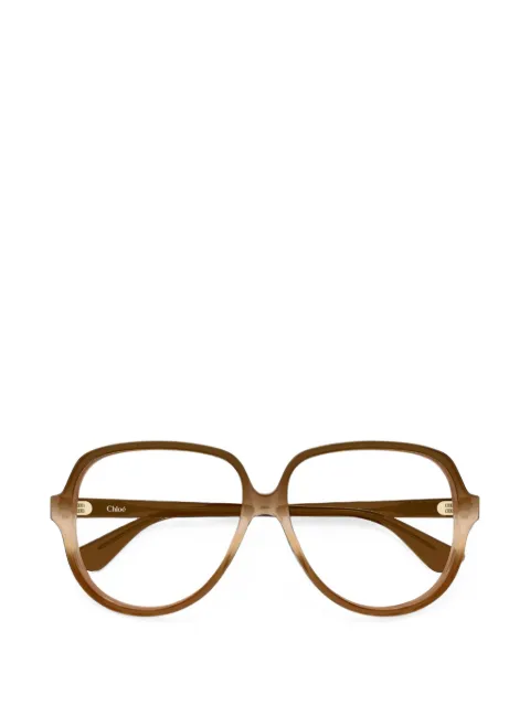 Chloé Eyewear gradient-effect geometric-frame glasses