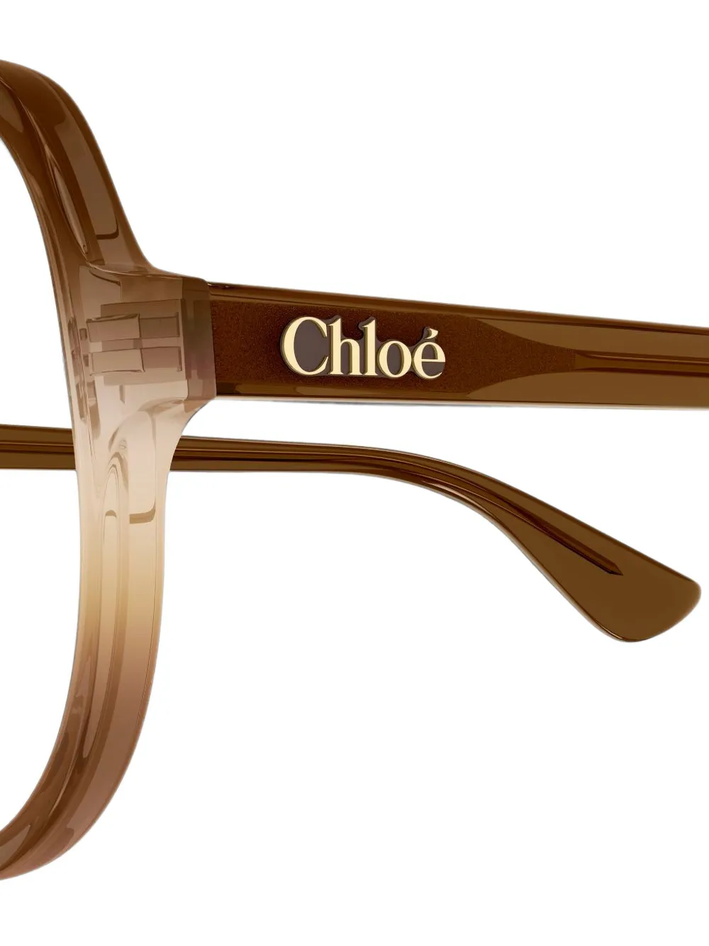 Chloé Eyewear gradient-effect geometric-frame glasses Bruin