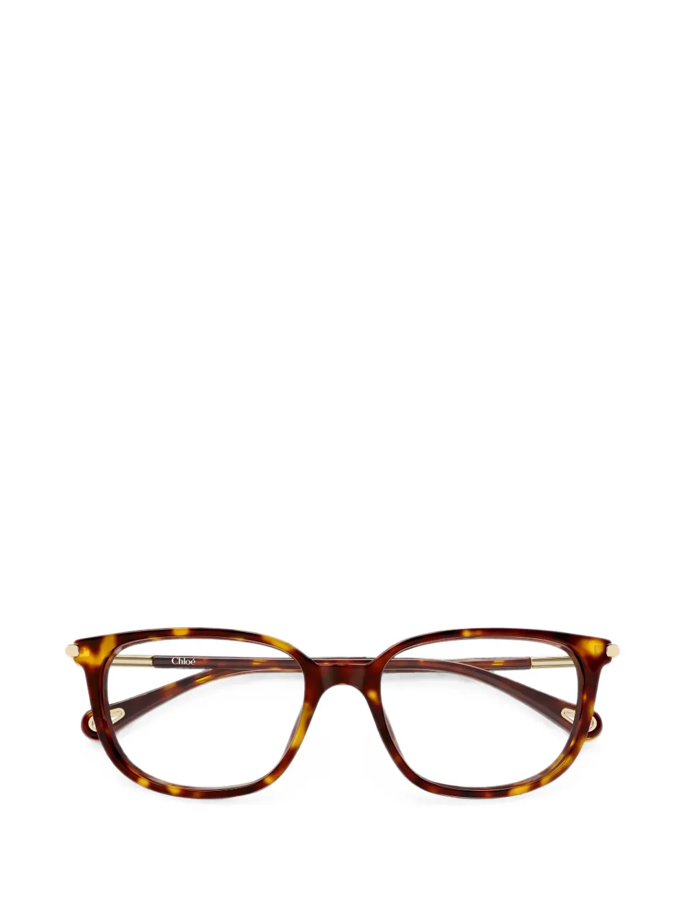 Chloé Eyewear tortoiseshell-effect rectangle-frame glasses