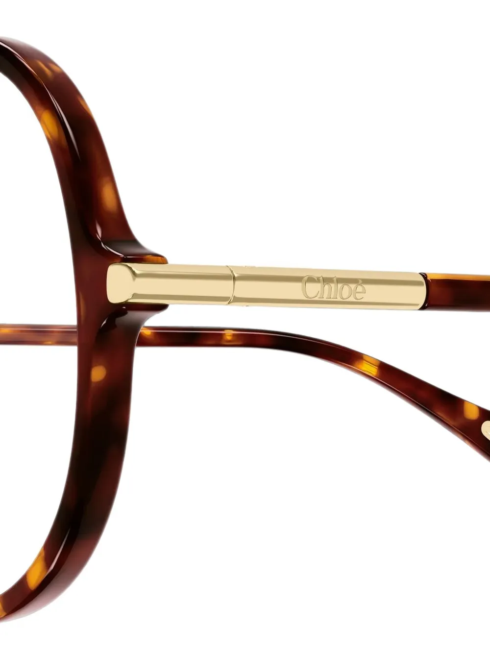 Chloé Eyewear tortoiseshell-effect pilot-frame glasses Bruin