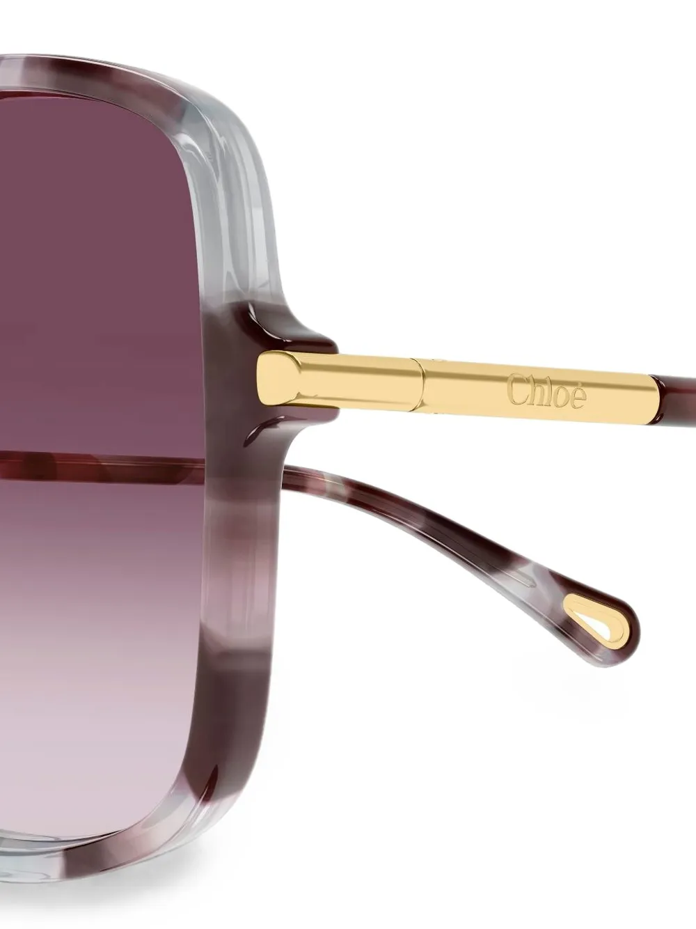 Chloé Eyewear oversized square-frame sunglasses Grijs