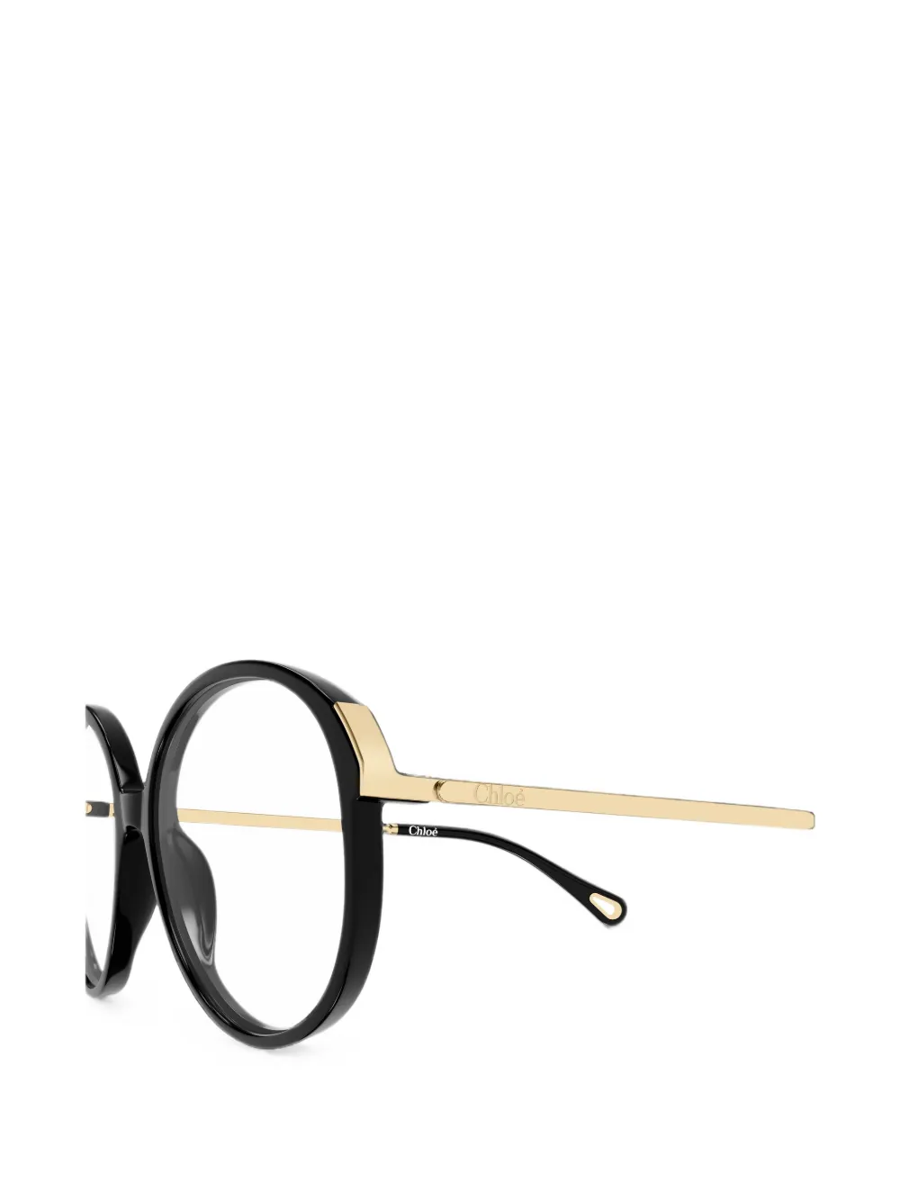 Chloé Eyewear round-frame glasses Zwart