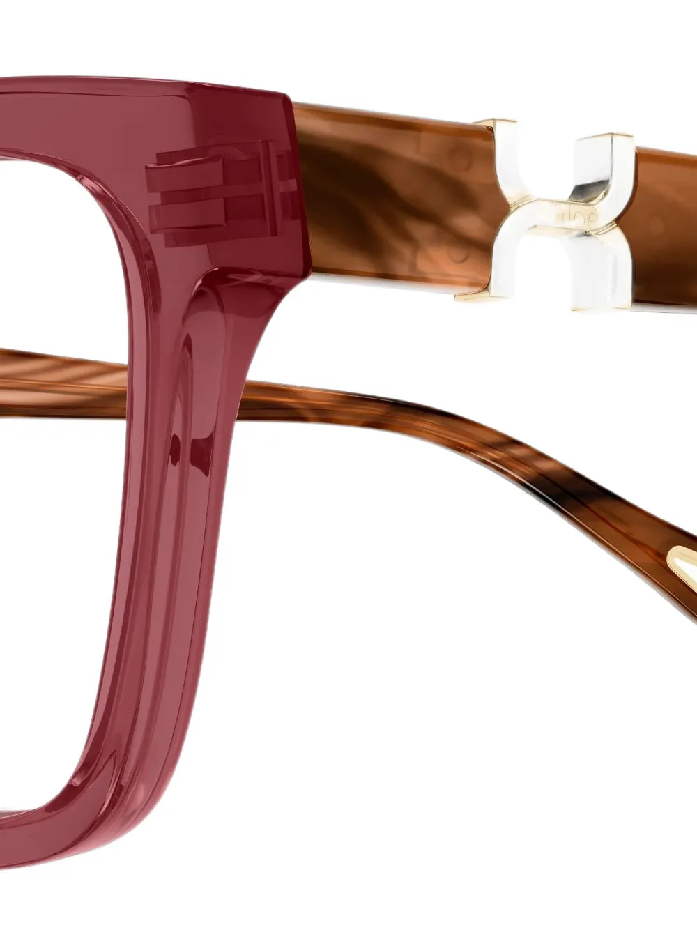 Chloé Eyewear cat-eye frame glasses Rood