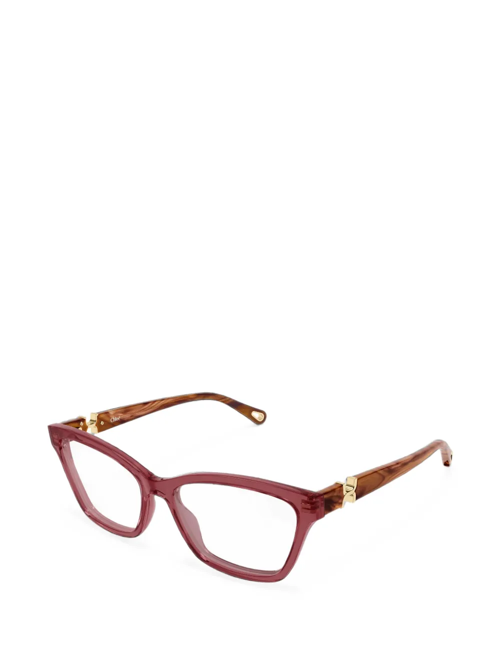 Chloé Eyewear cat-eye frame glasses Rood