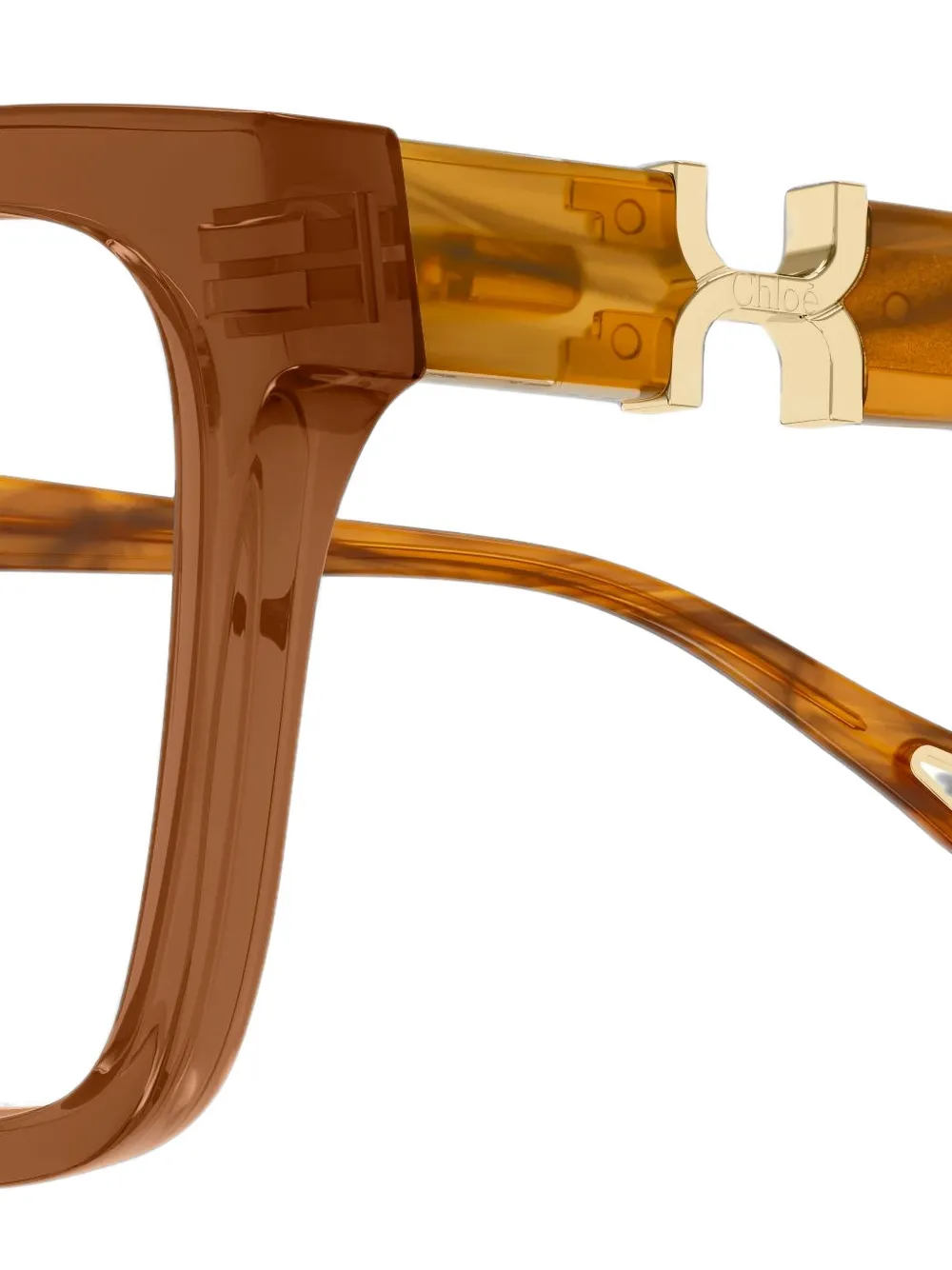 Chloé Eyewear geometric-frame glasses Bruin