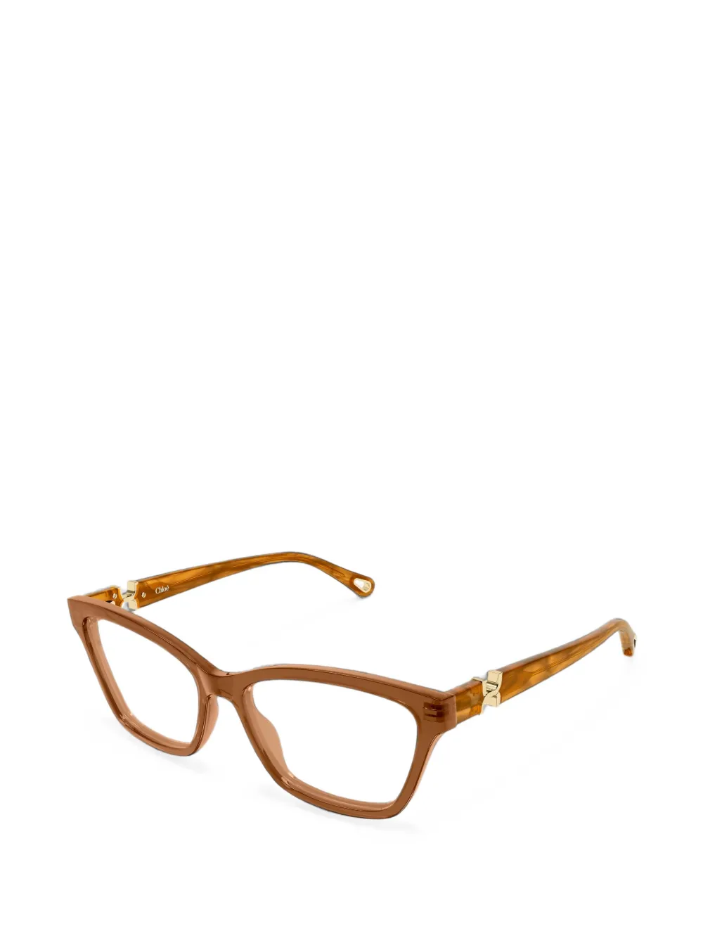 Chloé Eyewear geometric-frame glasses Bruin