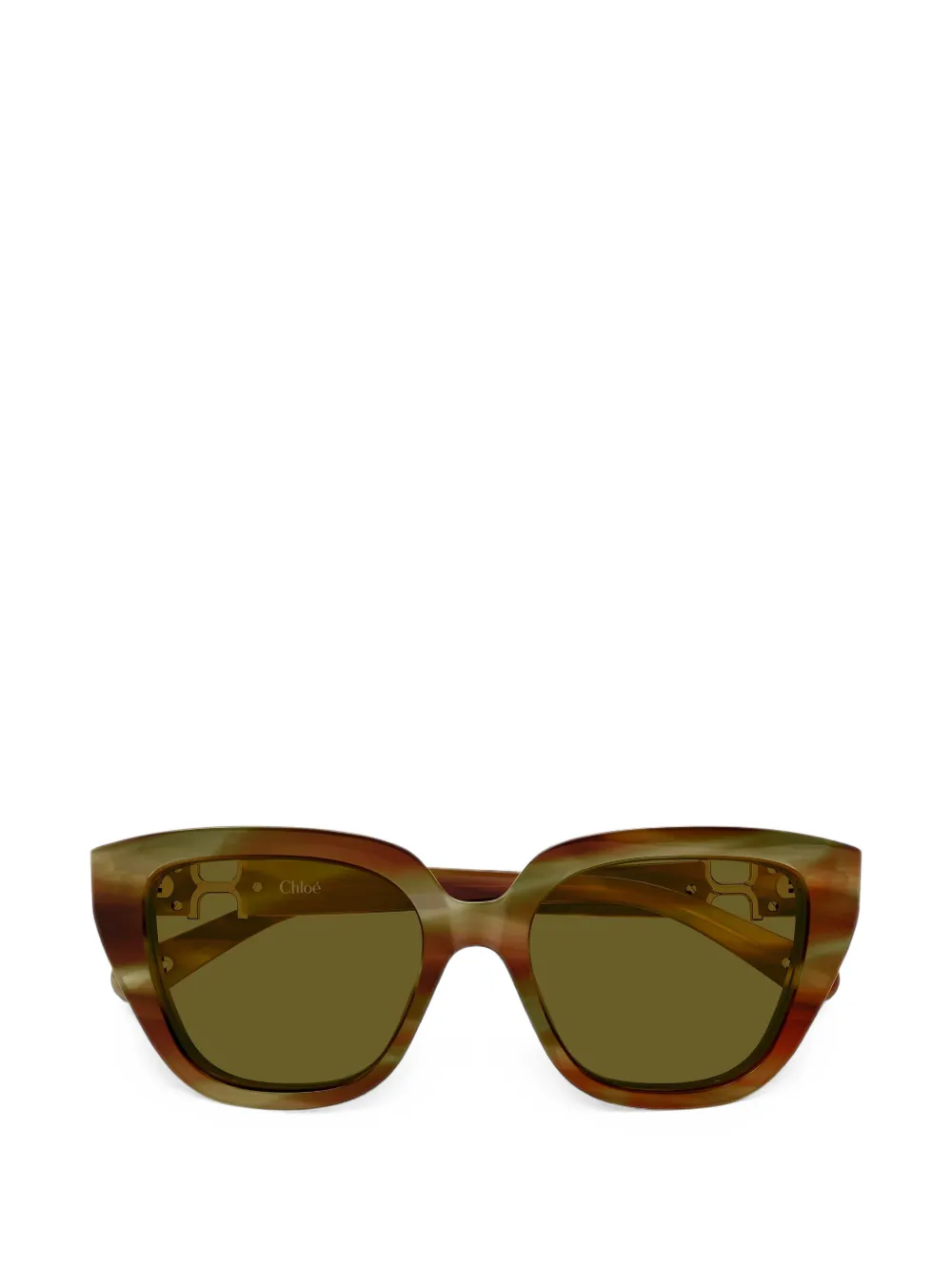 Chloé Eyewear Marcie logo-plaque cat-eye sunglasses