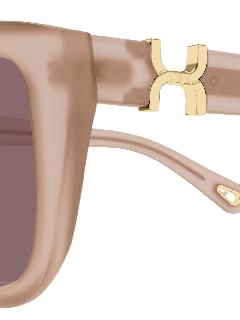 Chloé Eyewear cat-eye frame sunglasses Beige