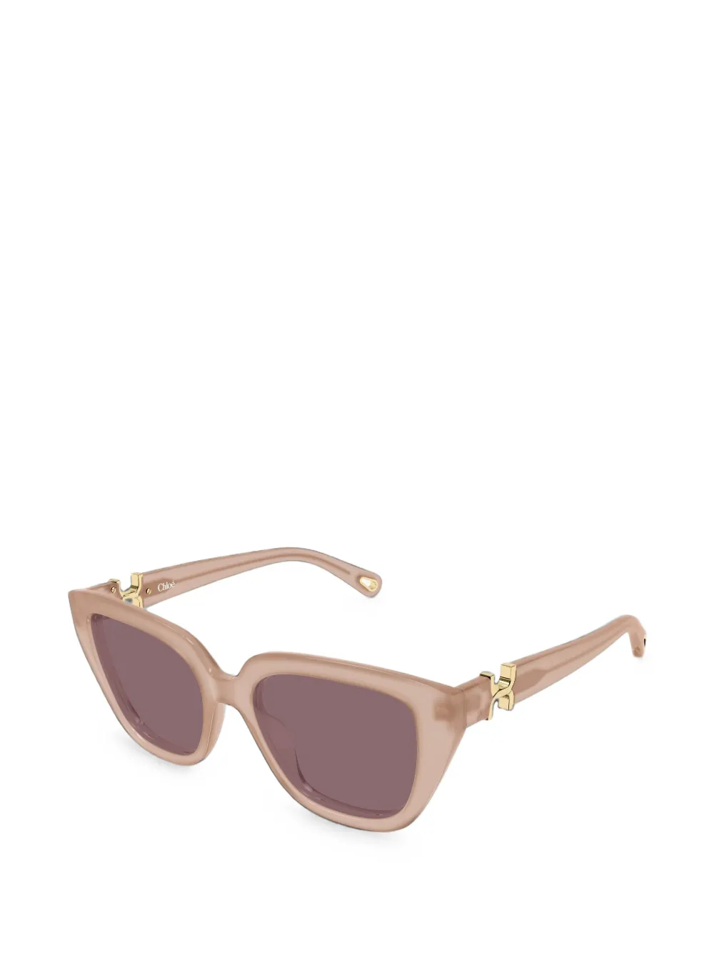 Chloé Eyewear cat-eye frame sunglasses Beige